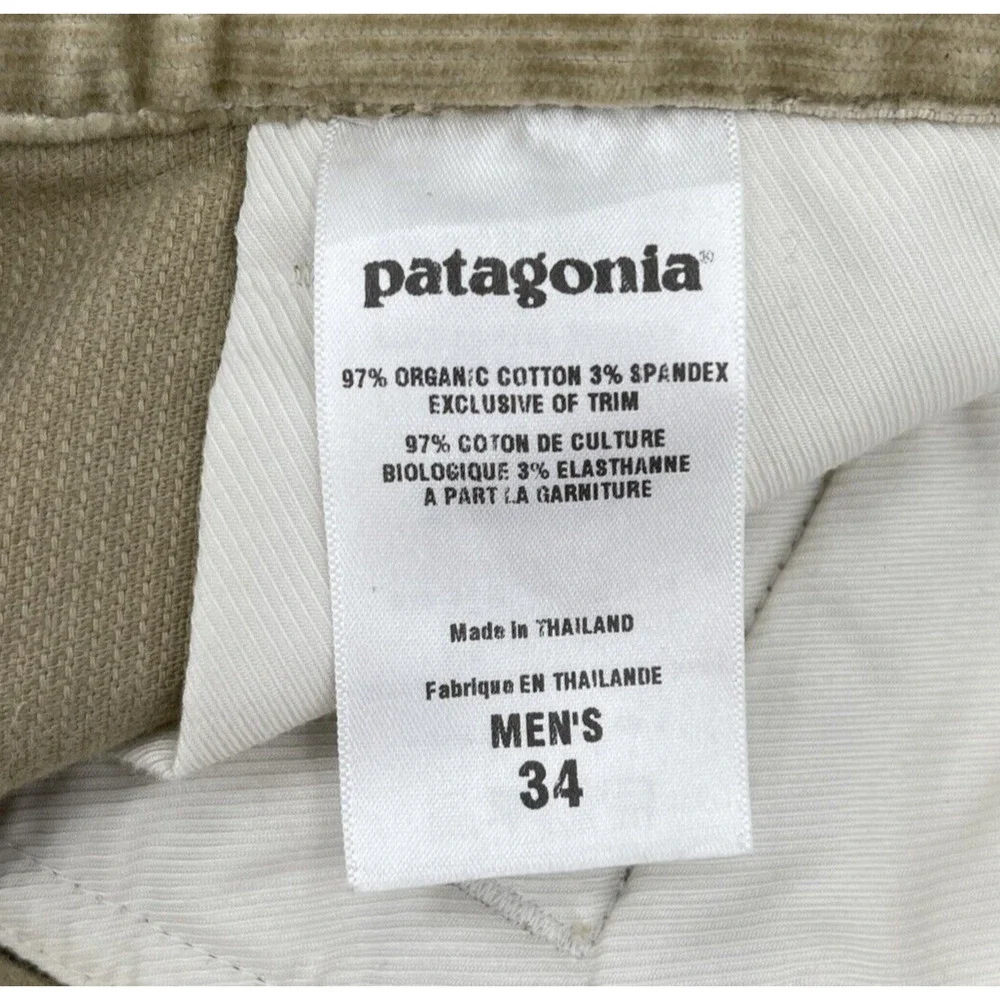 Patagonia Corduroy Cargo Shorts Mens 34 Beige‎ Style 57640